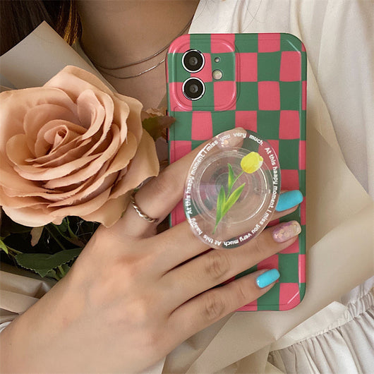 Funda Protectora para Celular Cuadriculada con Diseño de Tulipanes - Image 11
