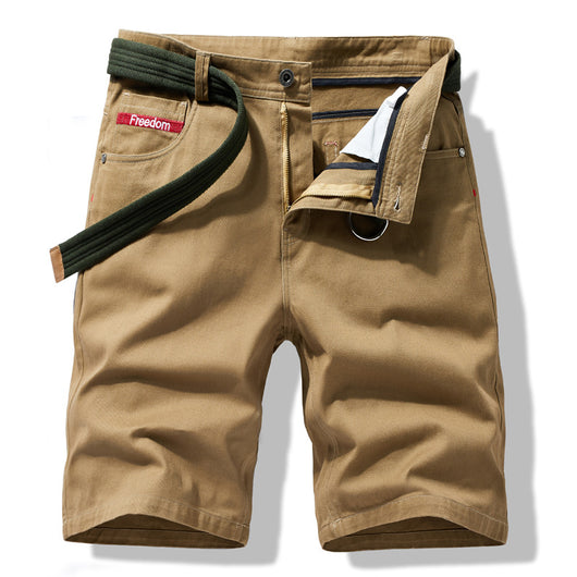 Pantalones Cargo Cortos Holgados Lisos para Hombre - Image 8
