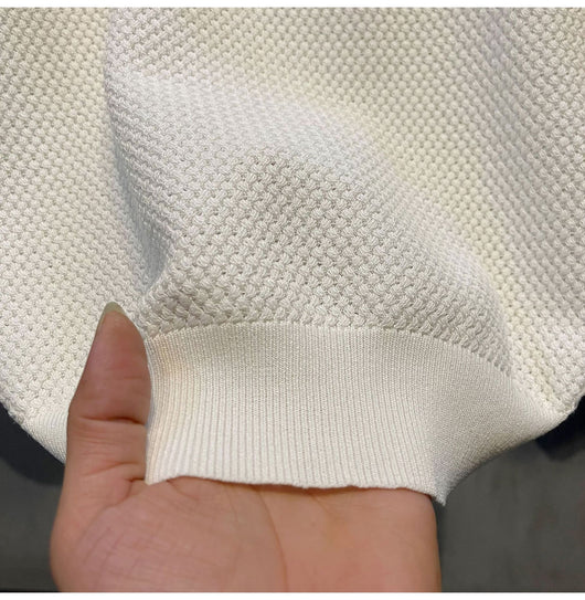 Camisa Slim Fit Textura Tejida de Manga Corta para Hombre - Image 24