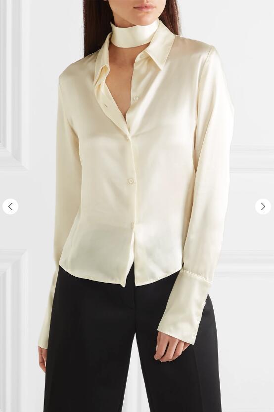 Blusa de Seda Slim para Mujer - Primavera y Otoño - Image 3
