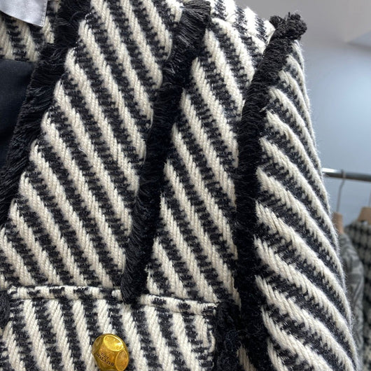 Abrigo Tweed con Plumón para Otoño e Invierno - Image 8