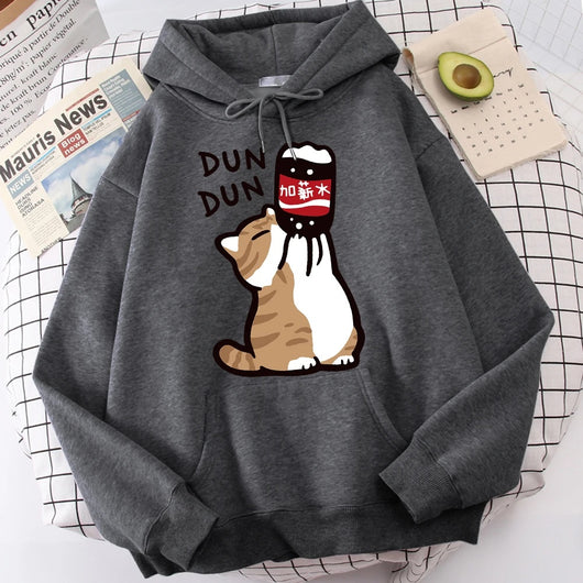 Sudadera con Capucha Gato Divertido - Aumento de Sueldo para Hombre - Image 26