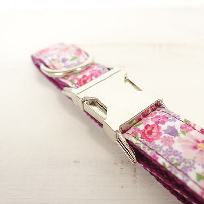 Collar para Perro Morado con Hebilla de Metal y Diseño de Flores - Image 11