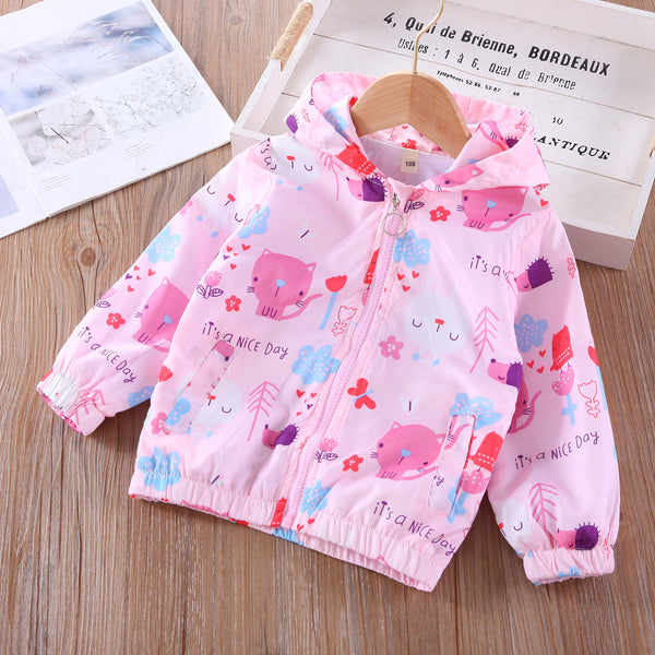 Chaqueta Infantil Estampada con Diseños Animados