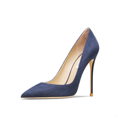 Tacones Altos de Gamuza Verde Oscuro para Mujer - Image 5
