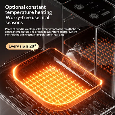 Fuente de Agua para Mascotas con Control Termostático y Flujo Automático Inclinado - Image 3