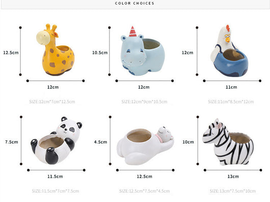 Maceta Decorativa de Animales Divertidos para Suculentas - Image 8