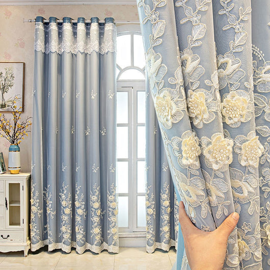 Juego de Cortinas Dobles Abiertas para Dormitorio - Acabado Elegante para Bodas y Hogar - Image 3