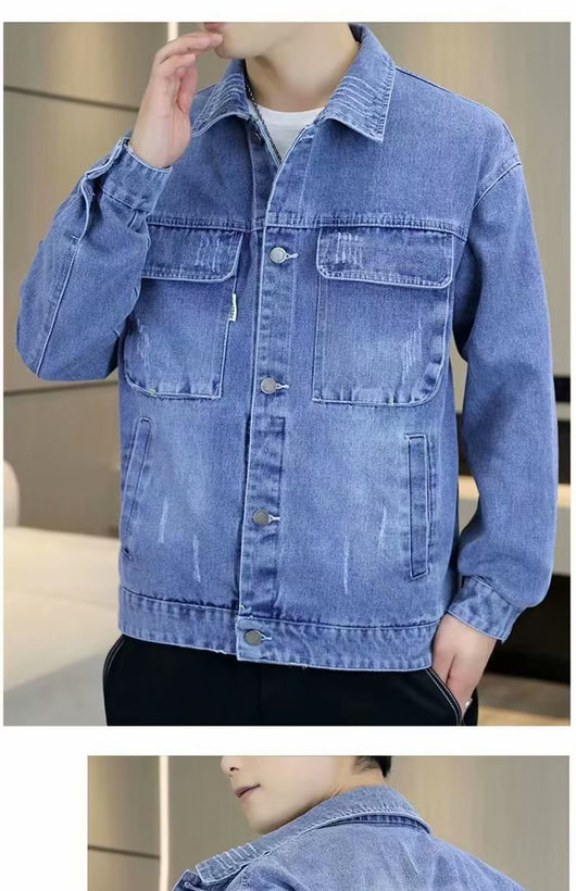 Chaqueta Vaquera Hombre Relajada y Moderna - Image 13
