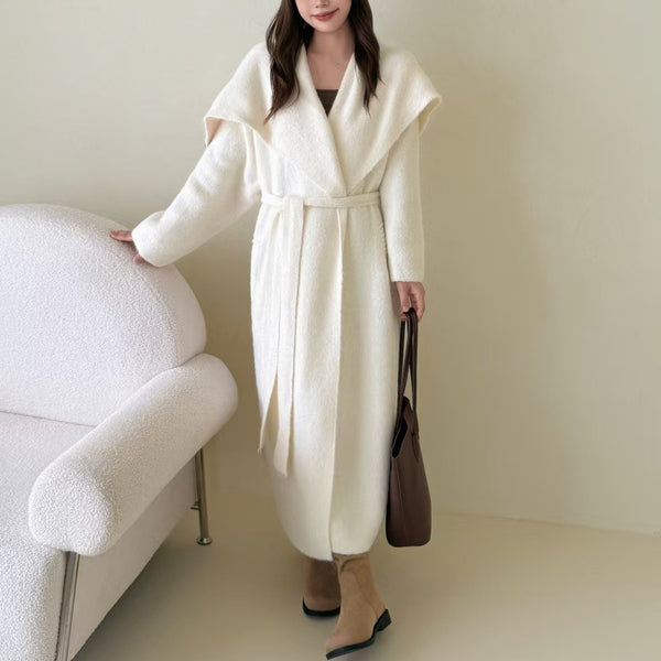 Abrigo Suéter Tipo Coreano con Solapa para Mujer - Image 4
