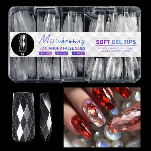 Puntas de Uñas 3D Diamond Wear de Larga Duración - Image 11