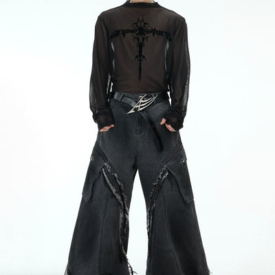 Playera Interior Mesh Transparente Punk Manga Larga - Image 13