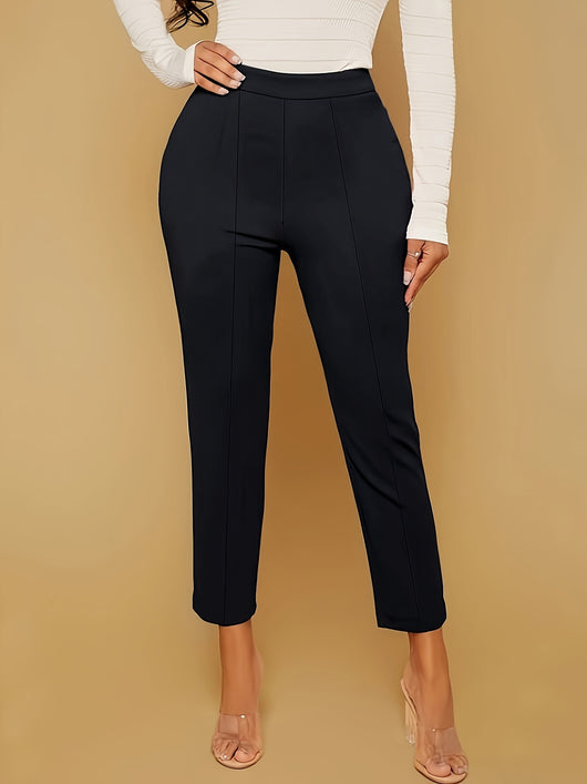 Pantalón Casual de Cintura Alta Slim Fit Cómodo - Image 8