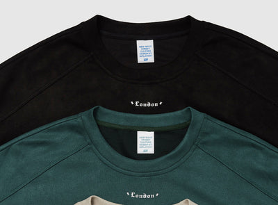 Playera Holgada de Terciopelo y Cuero para Hombre - Image 14