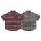 Camisa Casual de Cuadros con Manga Corta para Hombre