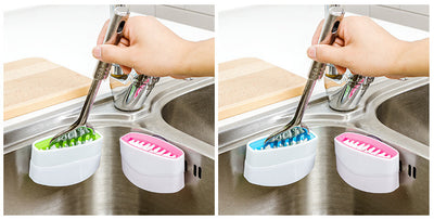 Cepillo de Limpieza Multifunción con Ventosa para Cocina - Image 15