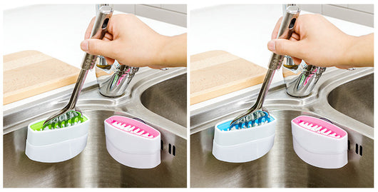 Cepillo de Limpieza Multifunción con Ventosa para Cocina - Image 15