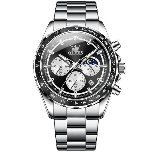 Reloj Deportivo Multifunción para Hombre con Banda de Acero Inoxidable - Image 2