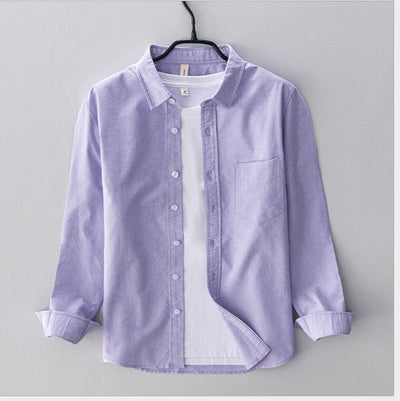 Camisa Hombre Manga Larga Oxford Transpirable Corte Suelto Artesanal - Image 15
