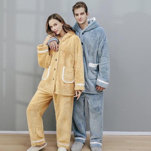 Pijama de Dos Piezas en Fleece Coral - Image 13