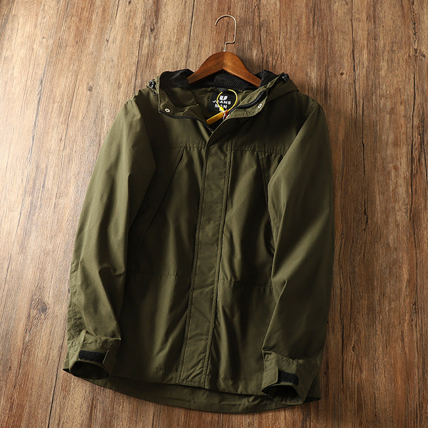 Chaqueta Deportiva Impermeable y Cortavientos para Hombre