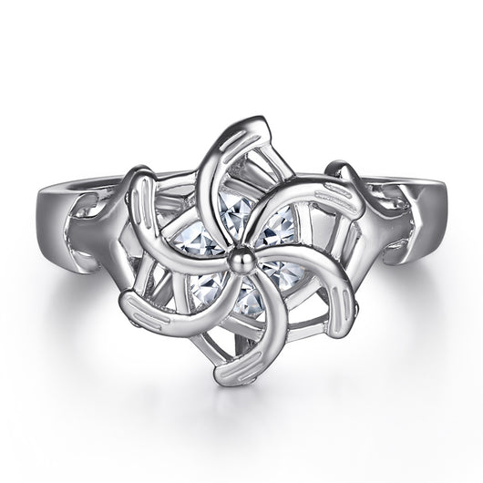 Anillo de Diamante Simulado Personalizado - Estilo Europeo y Americano - Image 18