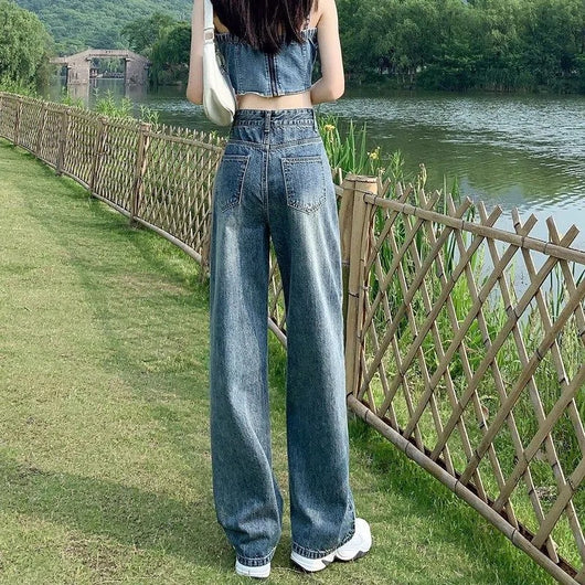 Pantalones Rectos Slim Largos al Piso Estilo Coreano Versátiles - Image 3