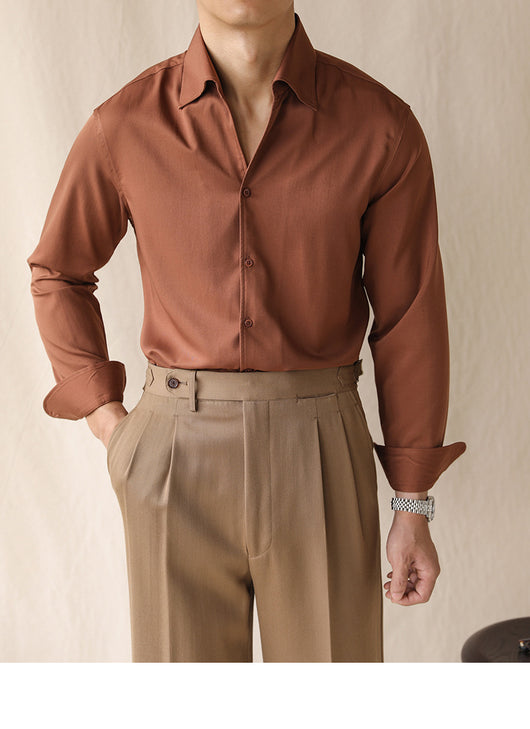 Camisa Manga Larga con Cuello Integrado - Image 12
