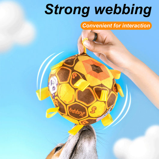 Pelota Interactiva Resistente para Perros Agresivos con Campanas y Asa - Image 8