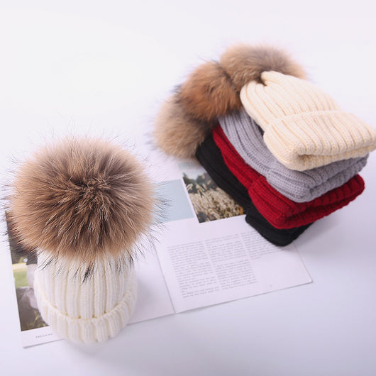 Gorro Infantil de Lana con Pompón para Otoño e Invierno - Image 6