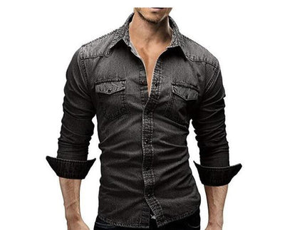 Camisa Casual de Manga Larga Slim Fit para Hombre - Image 2