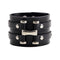 Pulsera de Cuero Punk Retro con Estilo Rebelde