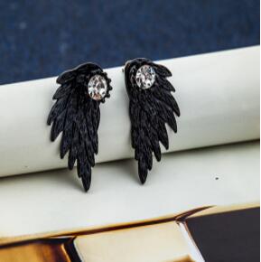 Aretes de Alas de Ángel con Diamantes - Image 6