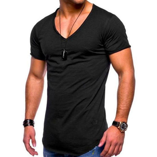 Camiseta Básica de Algodón para Hombre
