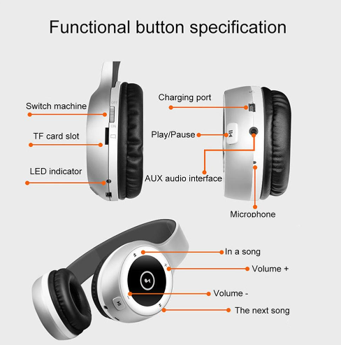 Auriculares Bluetooth T8 Deportivos HIFI con Reproductor MP3 Integrado - Image 8