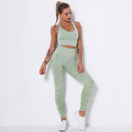 Conjunto de Brasier Invisible sin Costuras con Diseño Camuflaje - Image 25