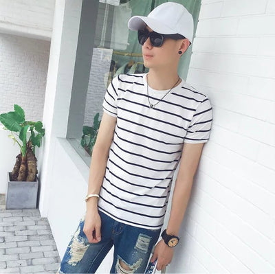Playera a Rayas Casual para Hombre - Image 43
