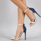 Sandalias de Tacón Alto Sexy con Correa de Hebilla