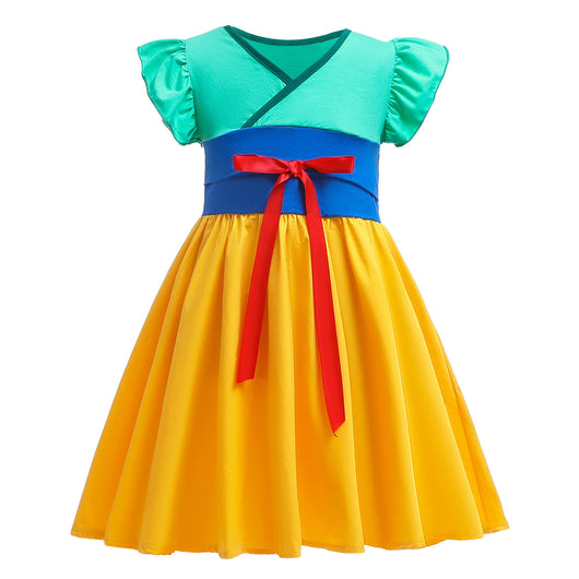 Vestido Princesa Infantil de Algodón para Niñas - Image 8