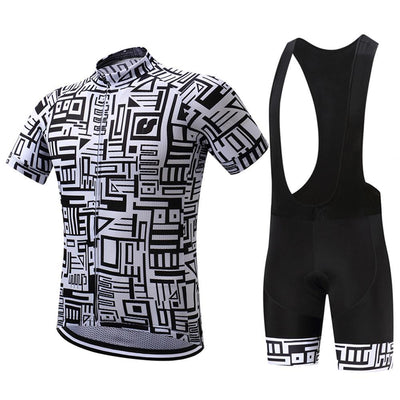 Conjunto de Ciclismo Negro y Blanco - Image 3