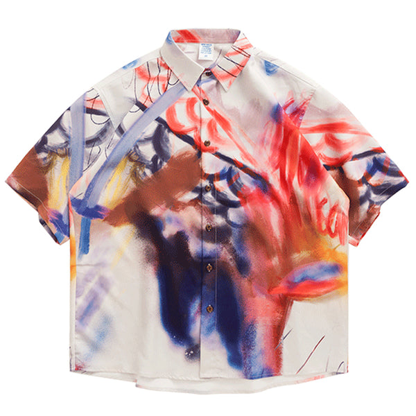 Camisa Suelta de Manga Corta en Colores Vibrantes - Image 16