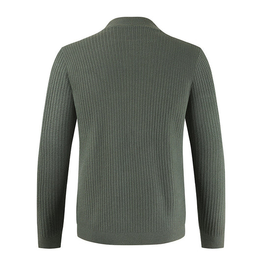 Cardigan Casual de Hombre Manga Larga Abotonado - Image 2