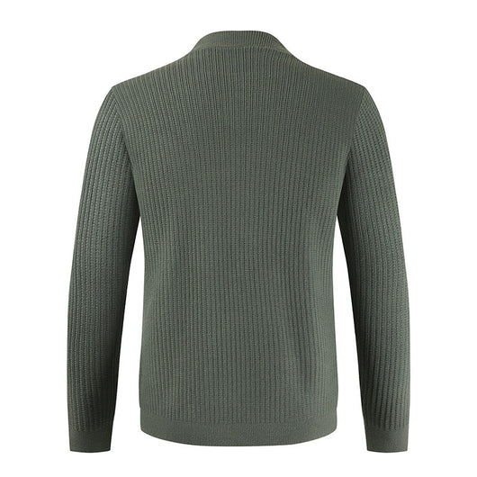 Cardigan Casual de Hombre Manga Larga Abotonado - Image 2