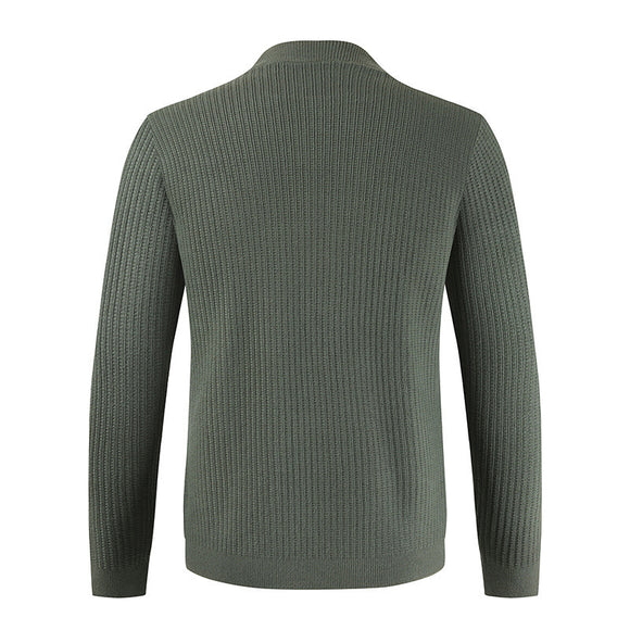 Cardigan Casual de Hombre Manga Larga Abotonado