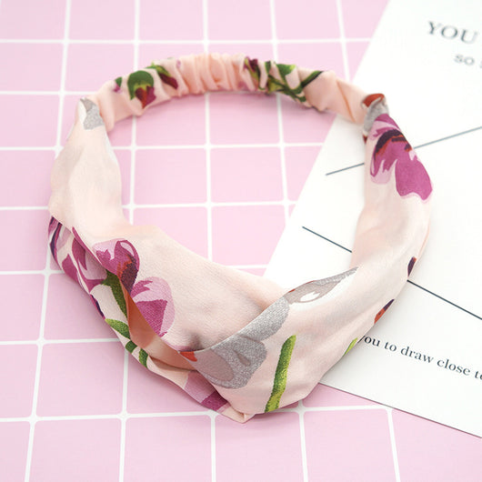 Banda Elástica para Cabello de Seda con Flores - Image 9