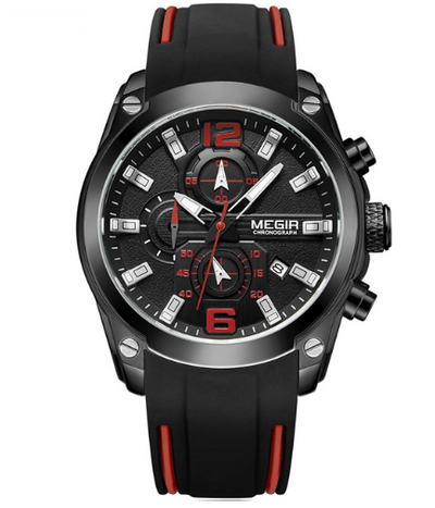 Reloj Deportivo Multifuncional de Silicona para Hombre con Movimiento de Cuarzo - Image 5