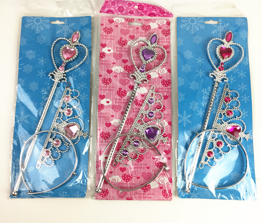 Set de Corona y Varita Mágica Princesa Blanca Nieves para Niñas