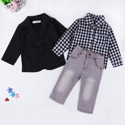 Traje de 3 Piezas para Niño con Cinturón Incluido - Image 11