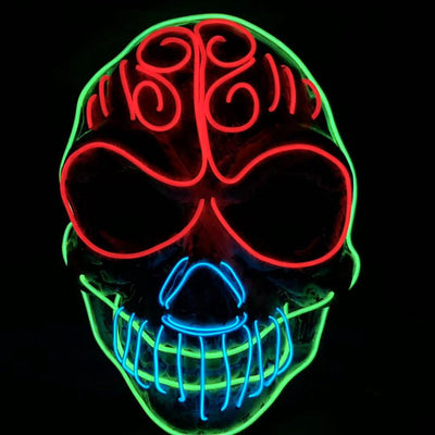 Máscara Calavera LED Brillante para Halloween - Image 2