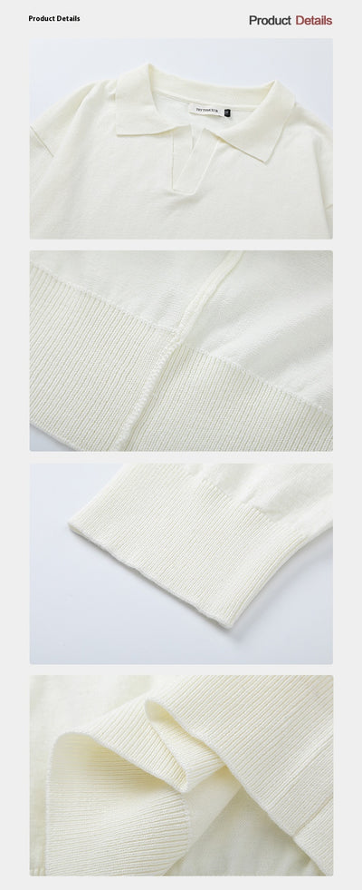 Polo Boutique de Manga Larga con Solapa para Hombre y Mujer - Otoño e Invierno - Image 16